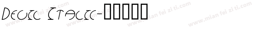 Devil Italic字体转换